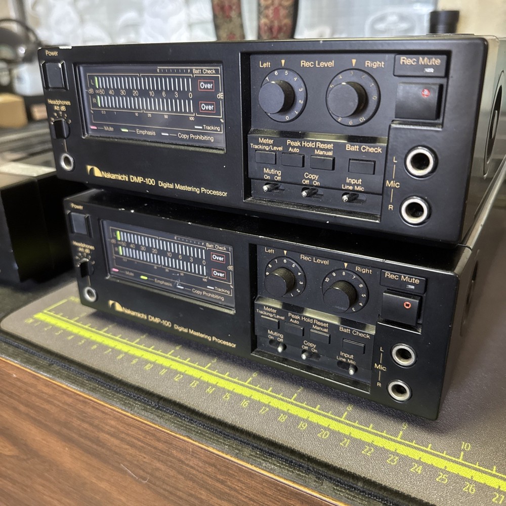 (2) Nakamichi DMP-100 Digital Mastering Processor with Power Supply