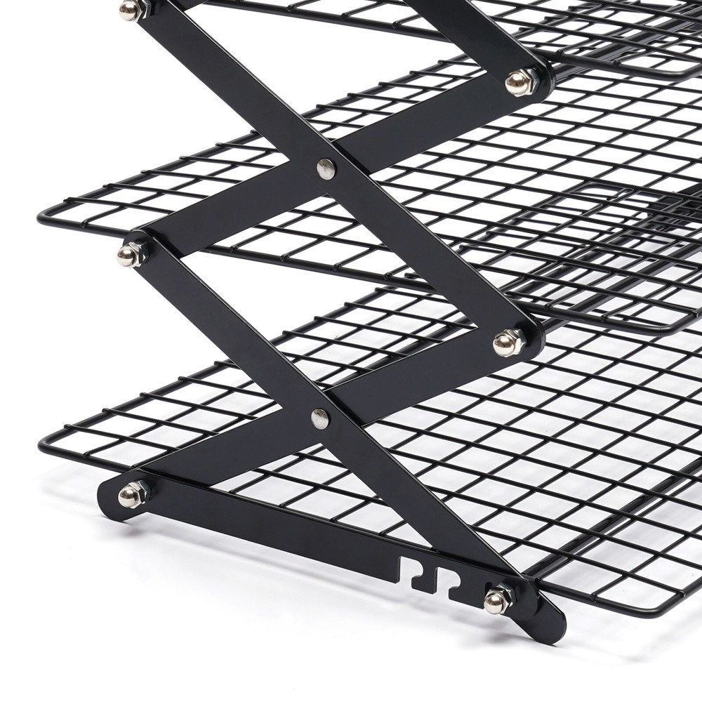 4 Tier Collapsible Cooling Rack Baking Cookie Rack Stackable Cooling Bakeware