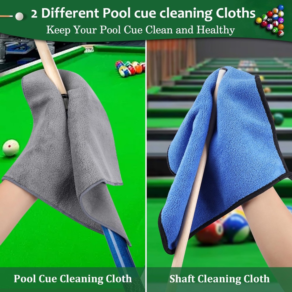 Pool Table Brush Set, 14pcs Billiard Table Felt and Cue Cleaning Accessories ...