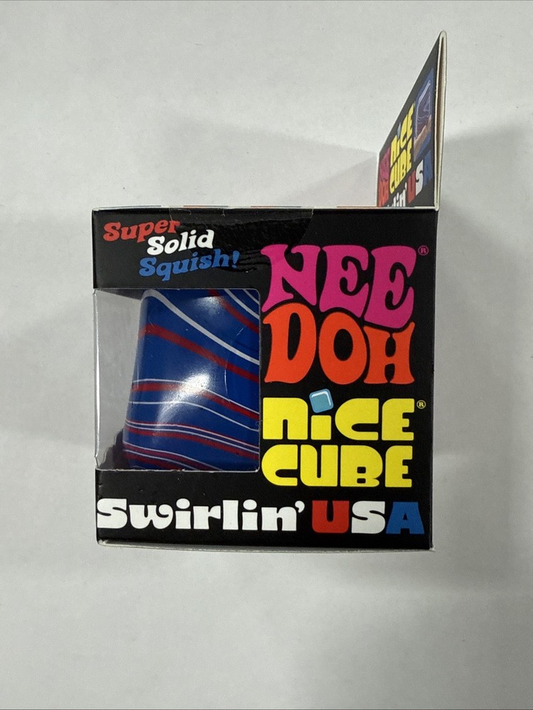 NEEDOH Nice Cube Swirlin' USA Super Solid Squish NEW Authentic