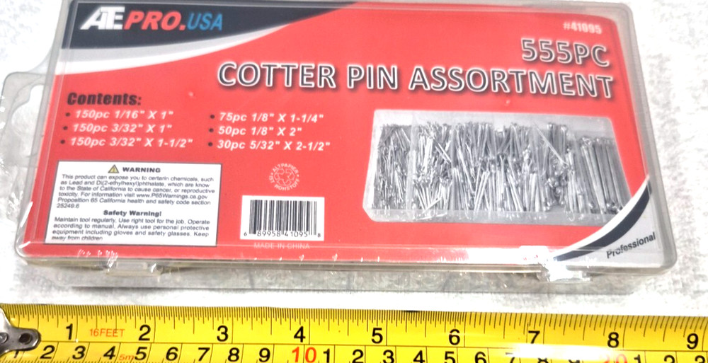 555-PC. COTTER PIN SET ASSORTED