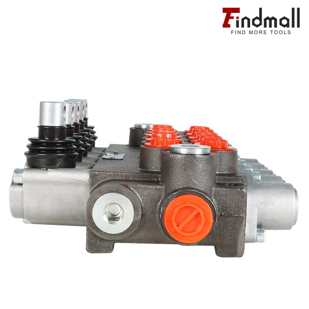 5 Spool Hydraulic Control Valve Double Acting 13 GPM 3600 PSI SAE Ports