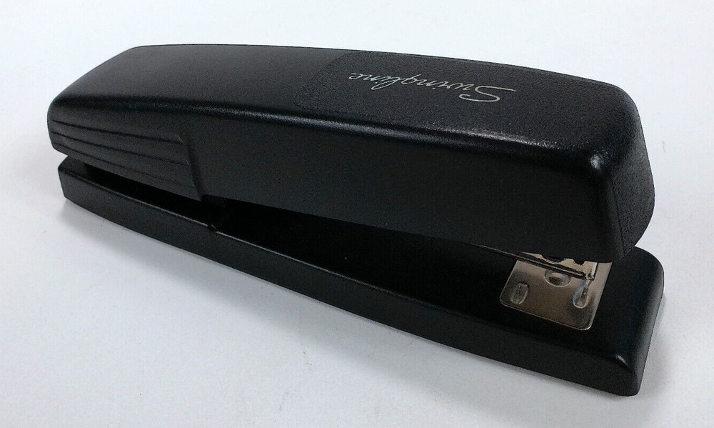 Swingline Plastic Stapler Model 545 Black ~ TESTED & WORKS ~