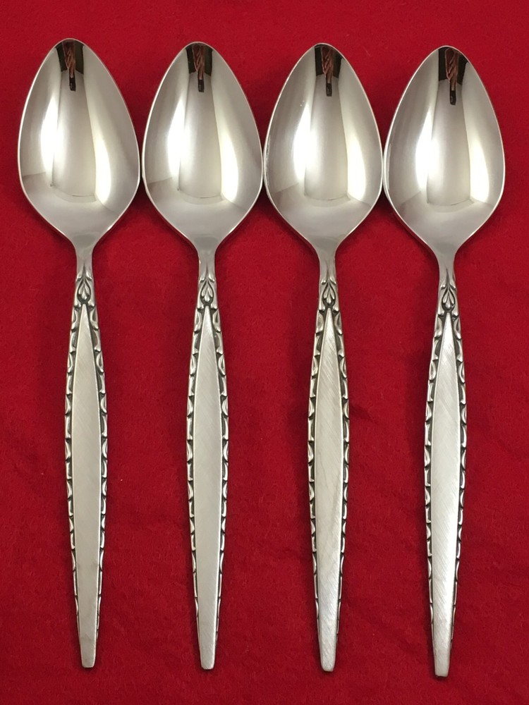 Oneida Community Venetia Stainless 4- Teaspoons Flatware