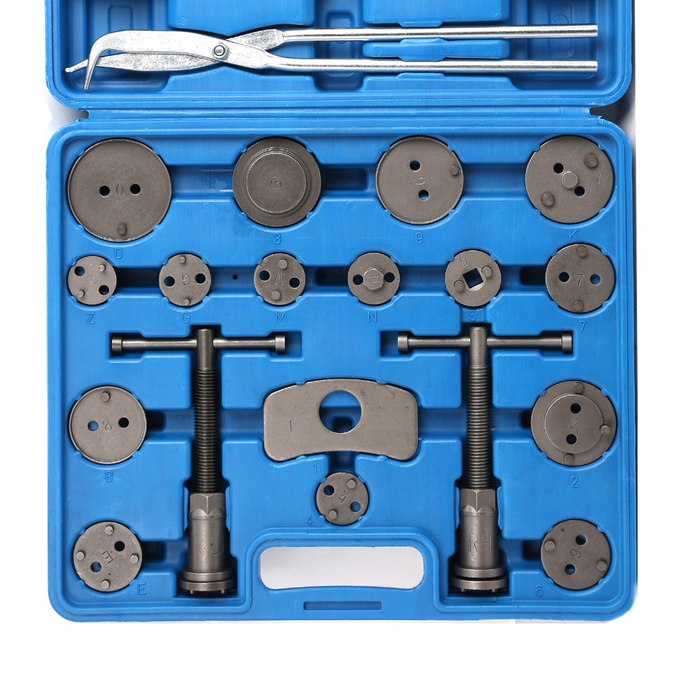 18pc Brake Caliper Tool Set & 8 Pc Drum Brake Tool Kit Removal & Installation