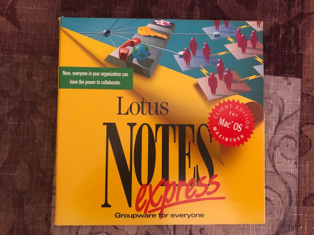 Rare, Vintage Lotus Notes Express Client Edition for MAC OS
