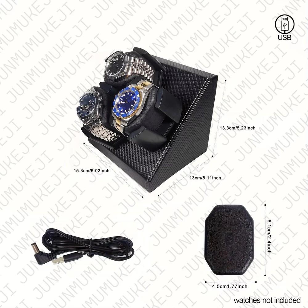3 Watch Winder Automatic Triple Watch Charger Spinner
