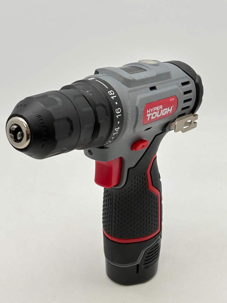 Hyper Tough 99303 Cordless Drill Driver 3/8" 12V Compact Power Tool