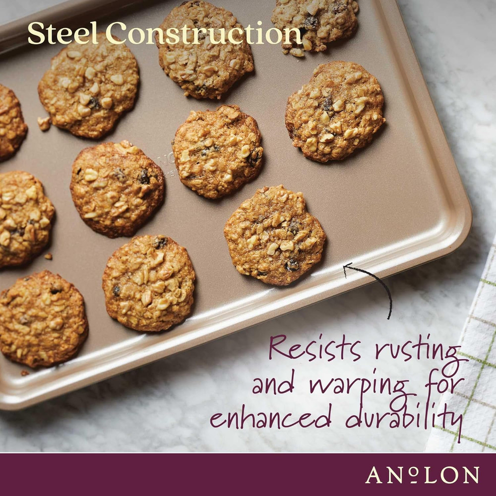 Gourmet Nonstick Bakeware Set with Nonstick Cookie Sheets / Baking Sheets - 3 Pi