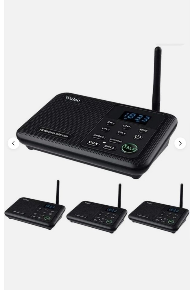 Wuloo Wireless Home Intercom System 4 Pack WL-666 ONE MILE RANGE