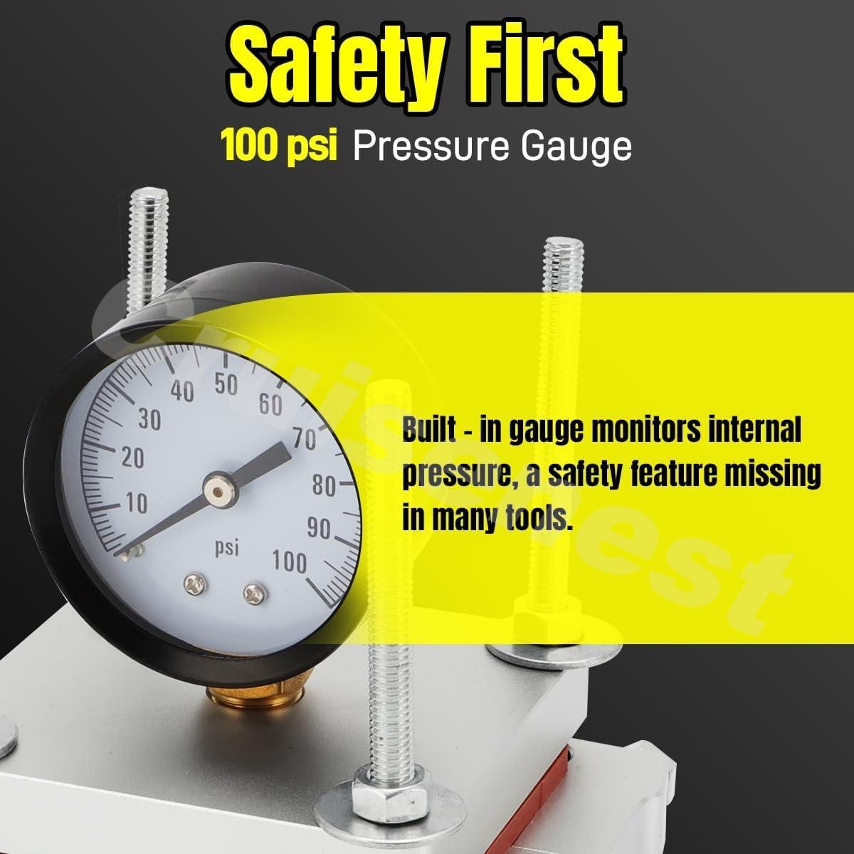 2 Stroke Pipe Dent Repair Kit For Yamaha YZ250 125-300cc w/100psi Pressure Gauge