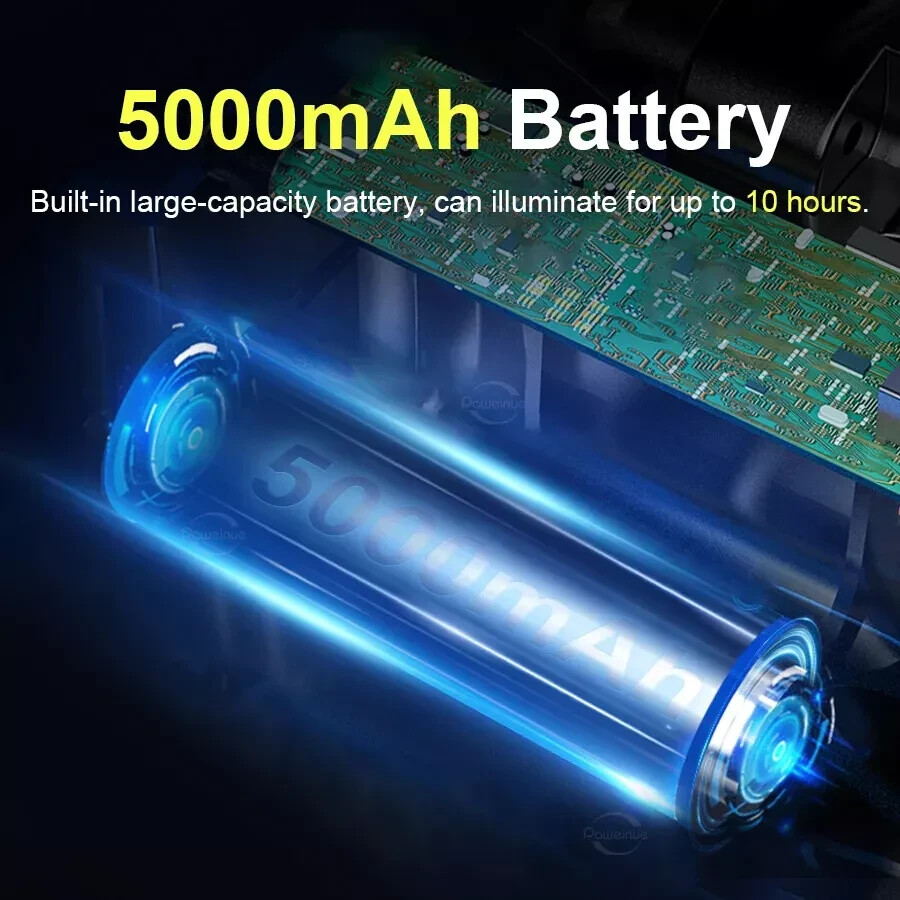 Linterna 5000000LM LED Recargable Linternas Alta Potencia Casa Batería Poderoso