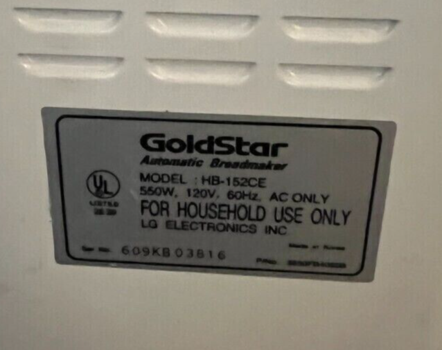 Rotary Drive Coupling for Goldstar Bread Maker Machine Model HB-152CE