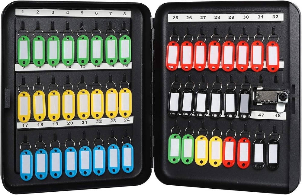 Key Cabinet Wall Mount,Locking Key Organizer,Key Storage Lock Box with Code,Key