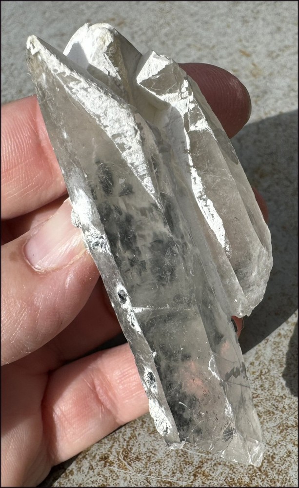 ~Intense~ Mongolian Quartz Crystal w/ Bridge Crystals, Marcasite