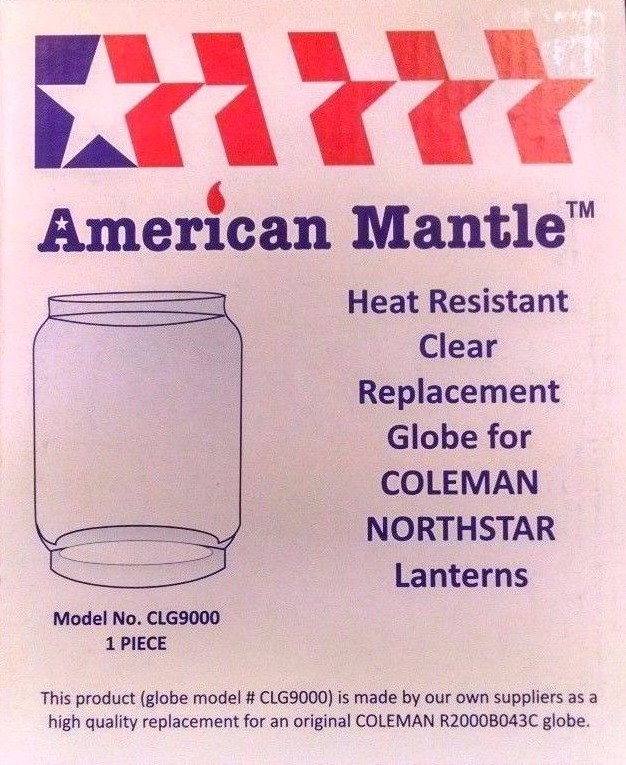 American Mantle Northstar Lantern Globe (Same as R2000B043C): CLG9000