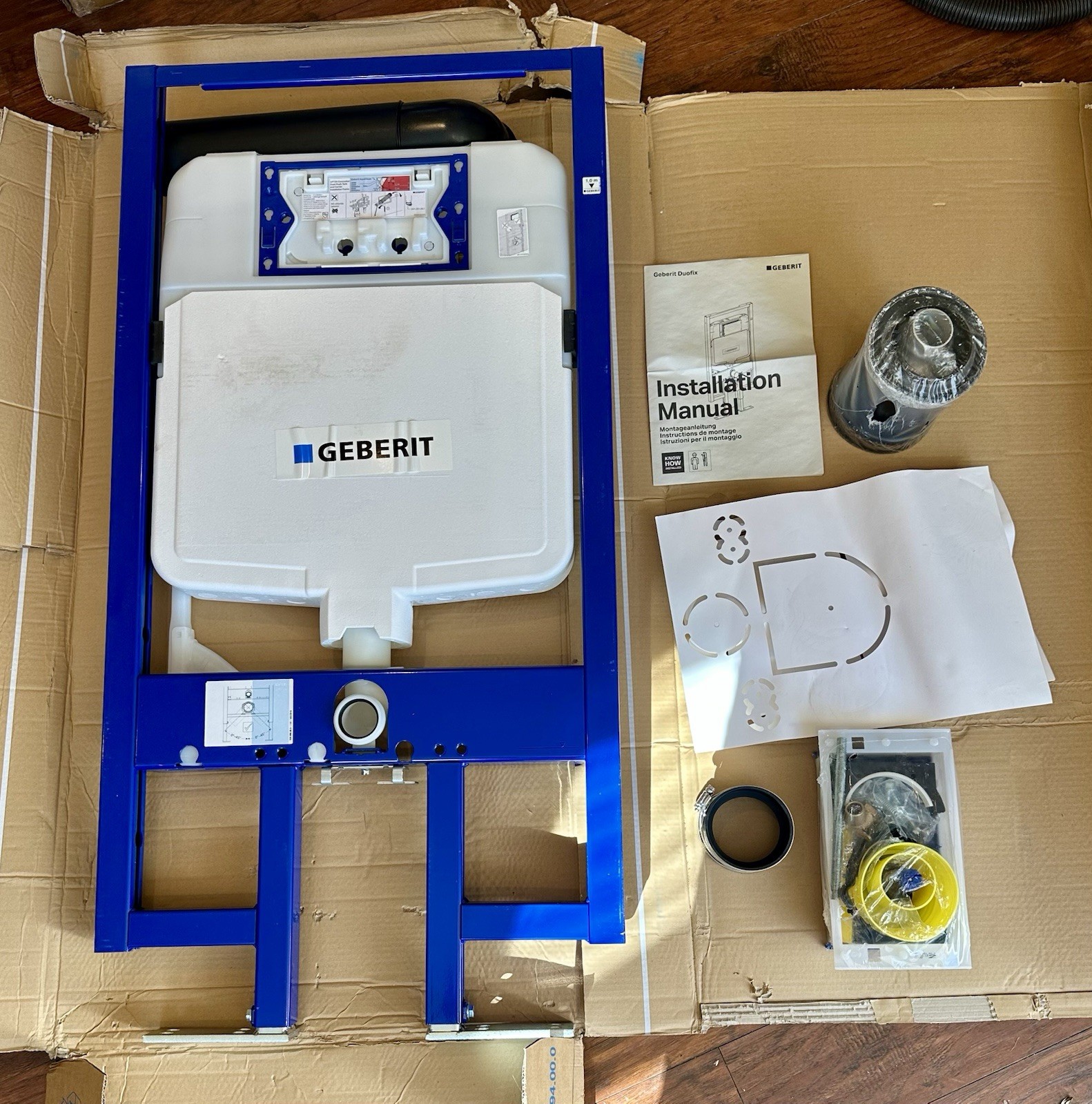 Geberit 111.728.00.1 Concealed Dual- Flush Tank And Carrier Installation Frame