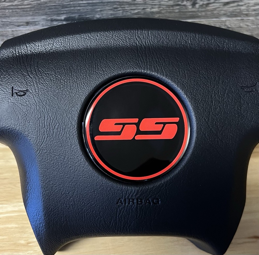Red Silverado SS Steering wheel emblem
