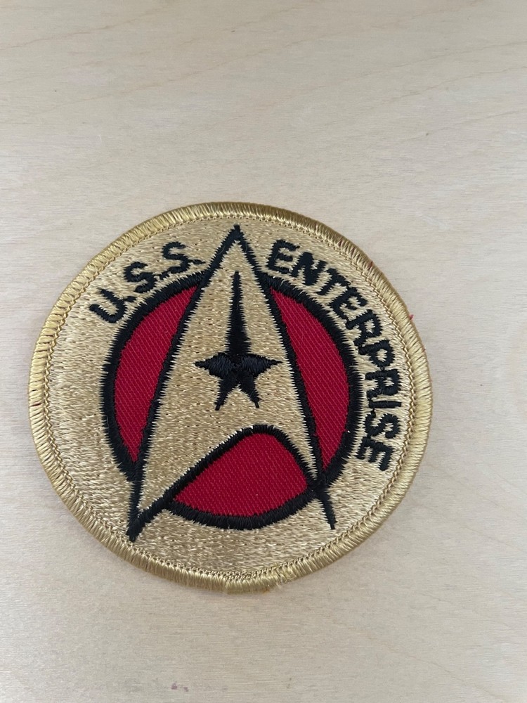 Vintage 1970's STAR TREK Patch USS ENTERPRISE