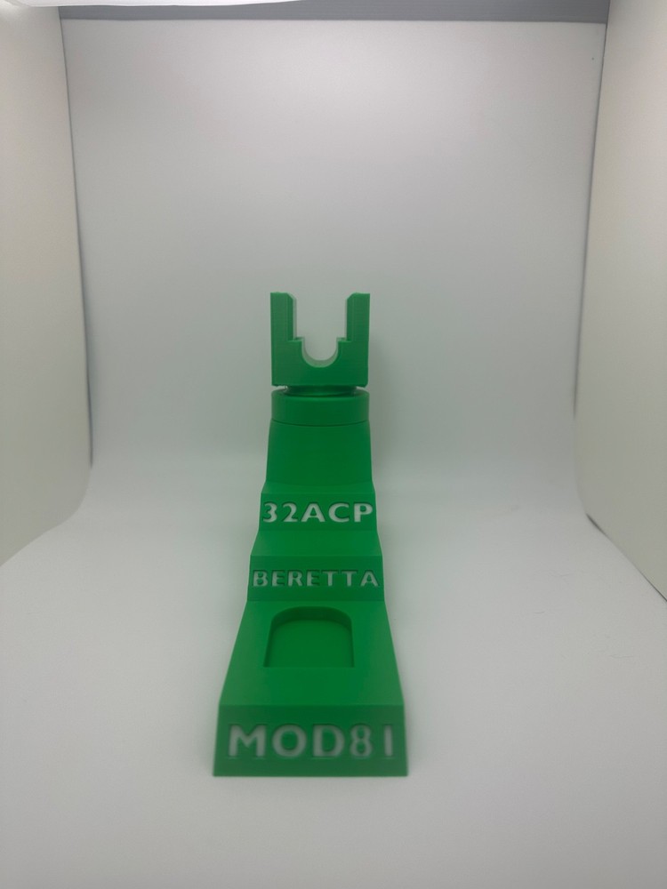 Custom Pistol Stand designed for Beretta Mod 81 3D Printed safe storage