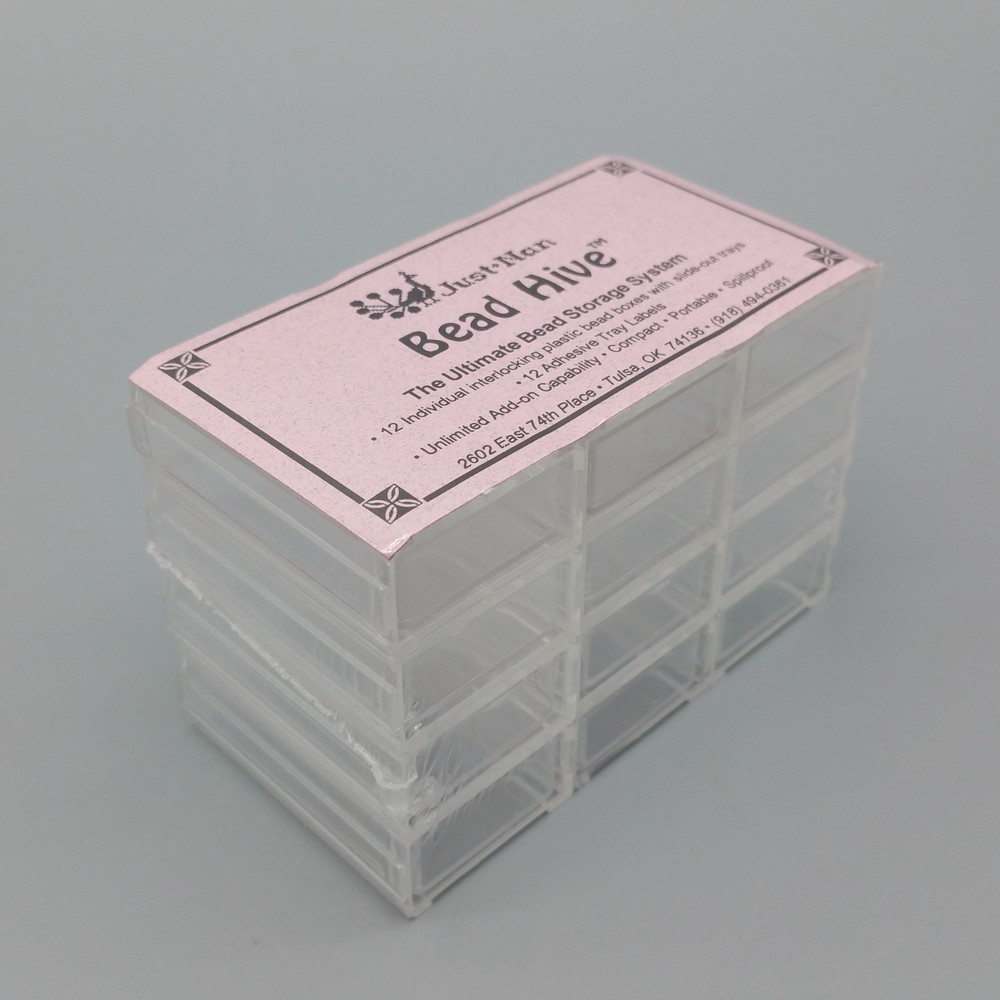 Just Nan Bead Hive Bead Storage Interlocking Plastic Boxes With Slide Out Trays
