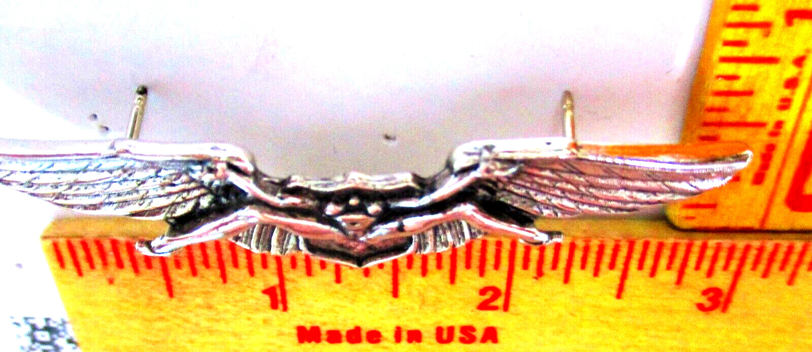 bush pilot pin vintage collectible old biker vest hat "Get Your Wings" pinback