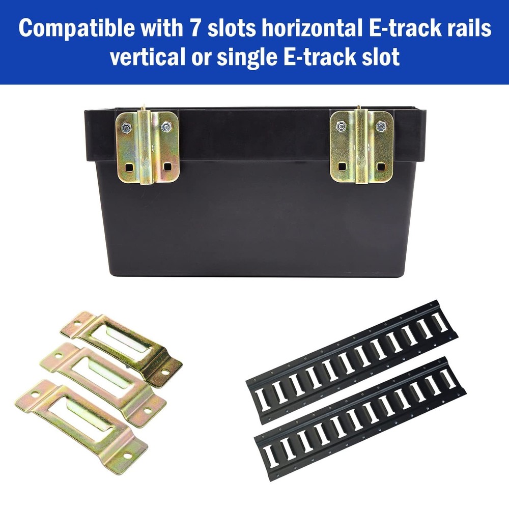 2 Pack E-Track Storage Bin for E-Track System E Track Accessories Storage Box...