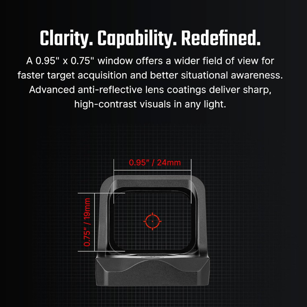 OSIGHT C-RD Red Multi-Reticle Open Reflex Sight