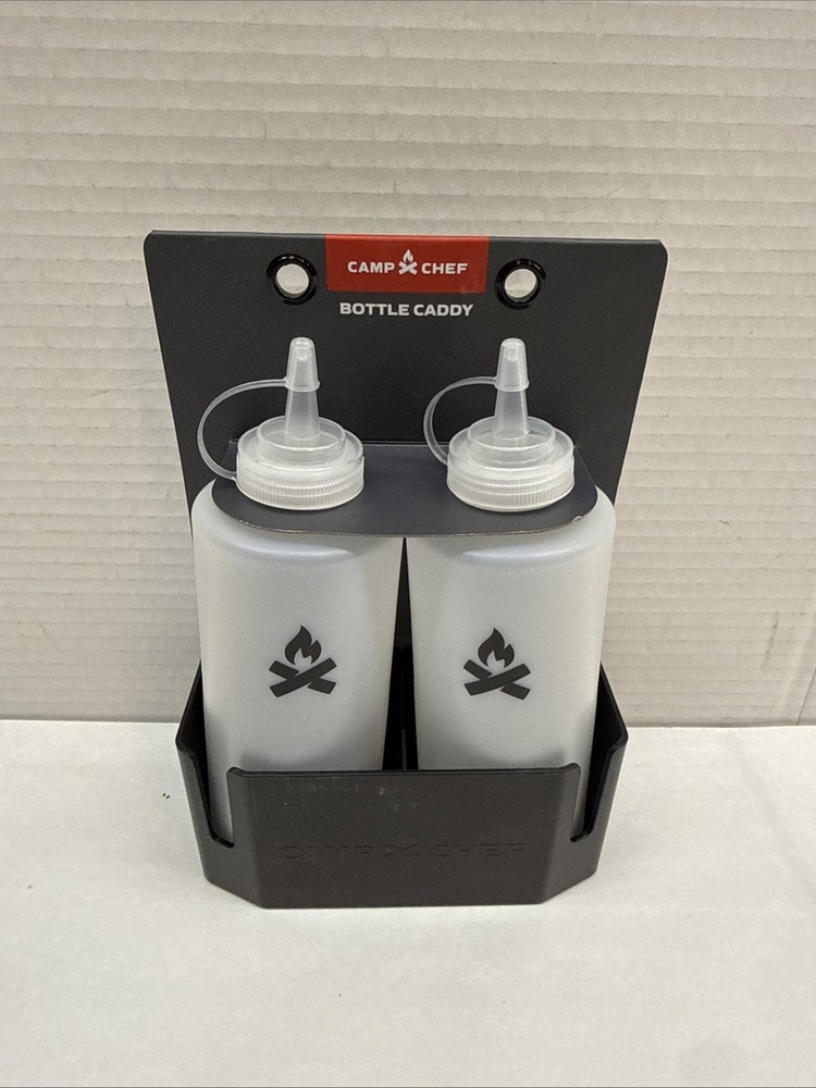 Camp Chef Bottle Caddy - Flat-Top Griddle Accessories Includes 2 Squeeze Bottles