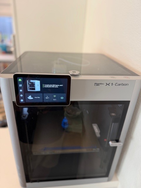 Bambu Lab X1 Carbon 3D Printer 1000 Hrs Excellent Condition X1C Tested w/ Extras