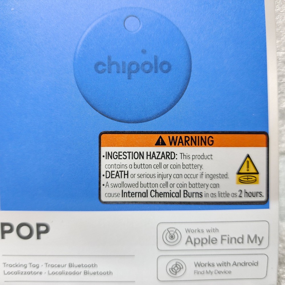 Chipolo POP Bluetooth Tracking Tag (1 Pack) Blue New