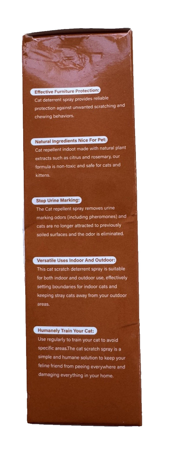 2-in-1 Cat & Kitten Training Aid Cat Deterrent Spray - Orange - 4 oz - Ex: 4/28