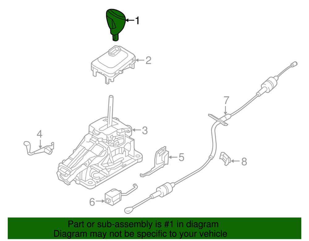 Genuine Volvo Shift Knob 31437876