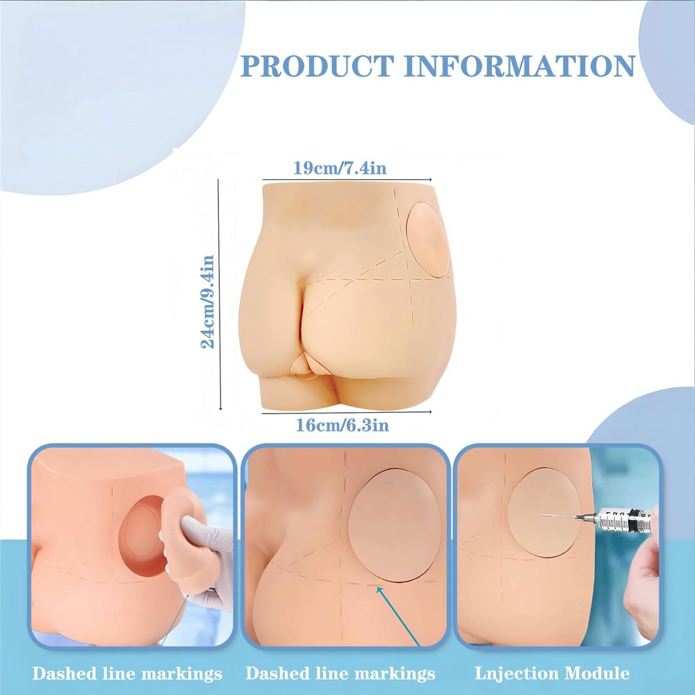 Hip Injection Training Simulator - Realistic Buttock Muscle Injection Trainin...
