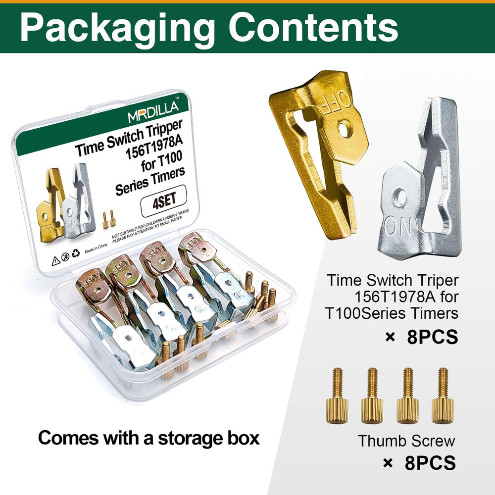 8 Pcs Pool Timer on off Clips Compatible with 156T1978A Intermatic Pool Timer T