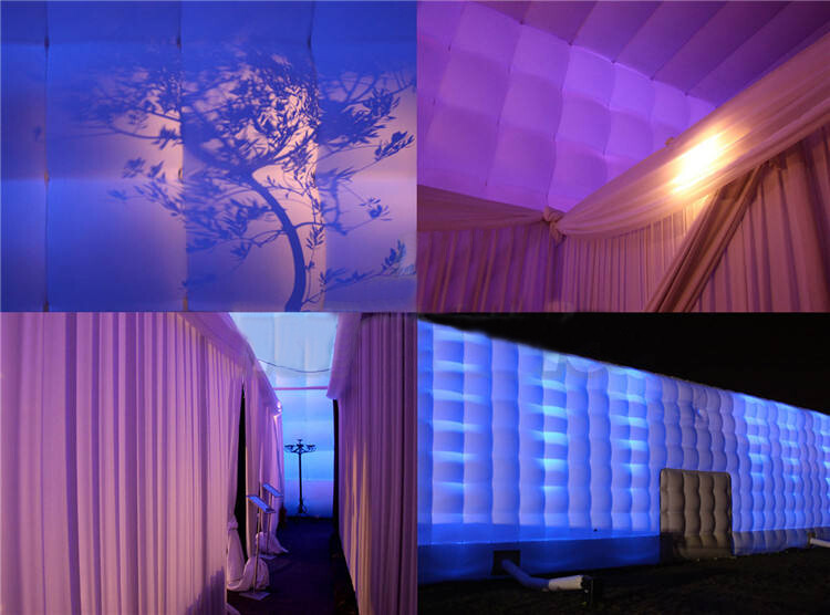 Inflatable Cube Tent Inflatable Night Club With LED Lights For Party Event