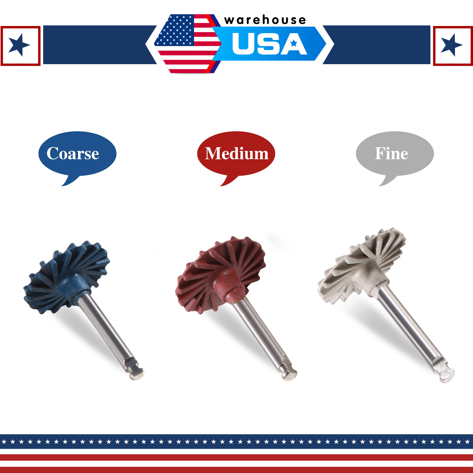 6Pcs Dental Composite Polishing Diamond System RA Disc 14mm Wheel Kit SANDENT po