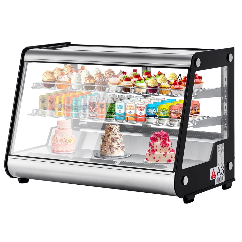PrecisionAuto Commercial Countertop Refrigerated Bakery Display Case - 183L Capa