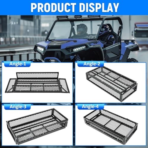 Universal Cargo Basket Compatible with UTV ATV Drop Storage Luggage Front