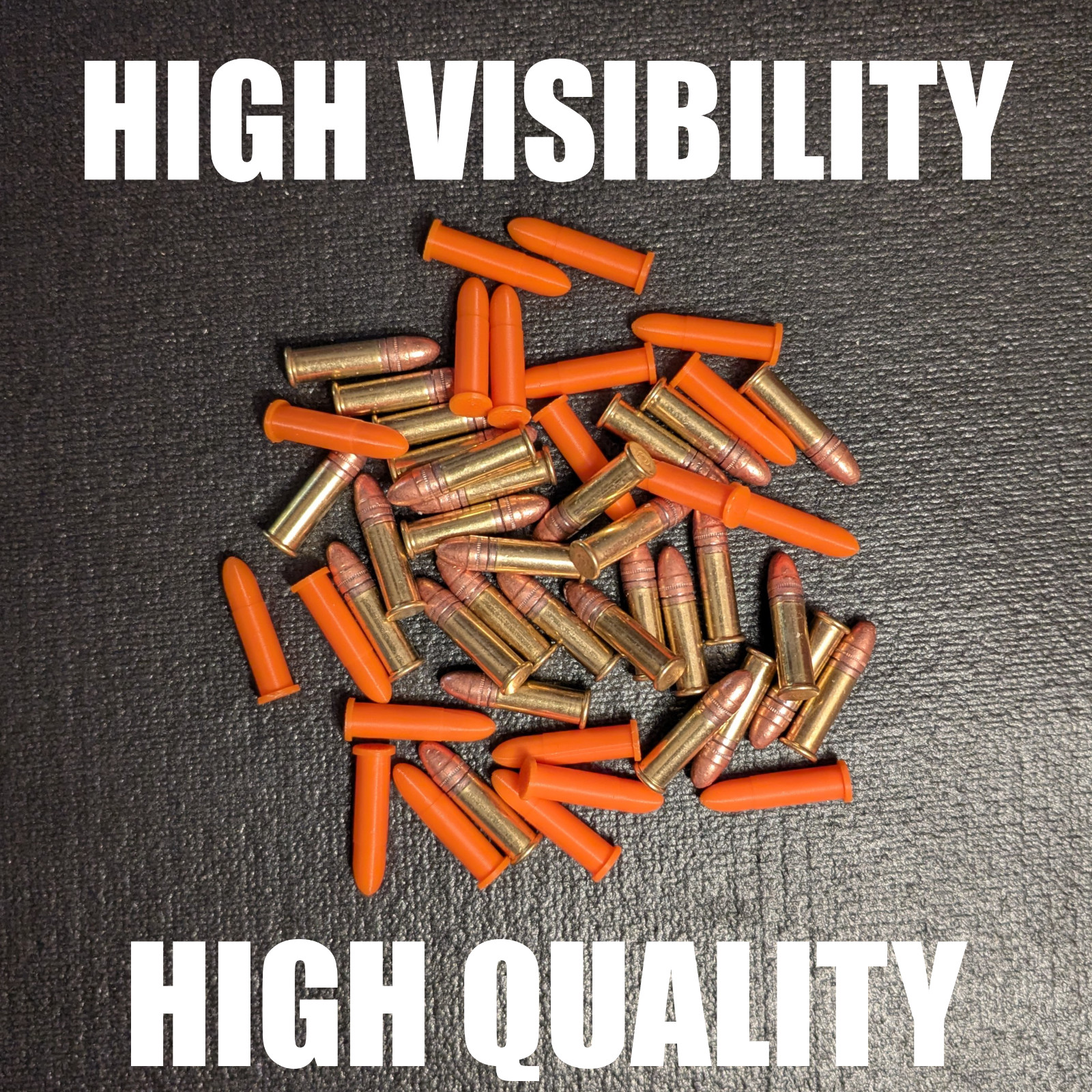 22LR 22 LR SNAP CAPS (40pk) ORANGE Dry Fire Safety Training Rimfire Rounds *USA