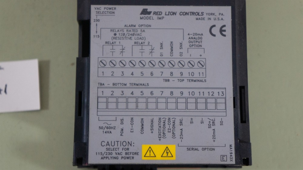 Red Lion Controls IMP20060 Intelligent Process Meter