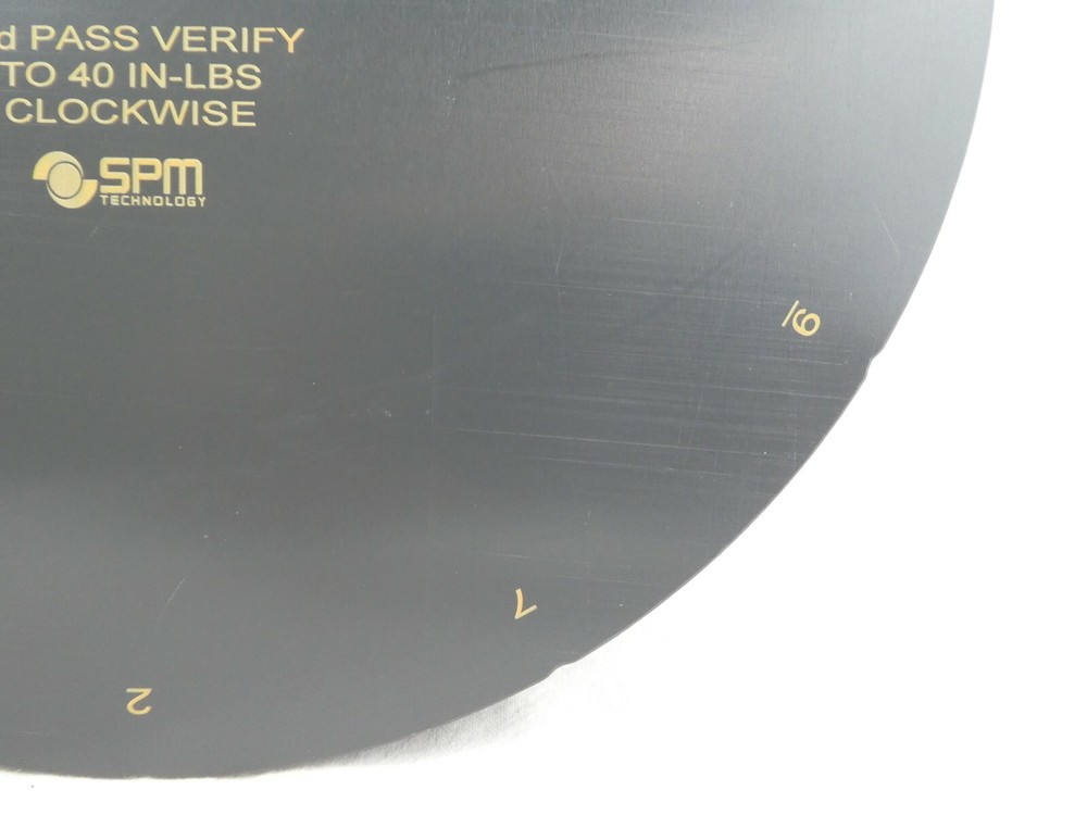 SPM Technology 30832 ESC Electrostatic Chuck Service Cover DPS New Surplus