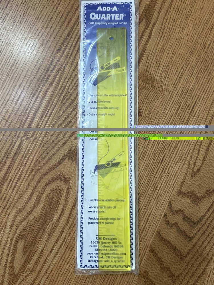 Add-A-Quarter 12” Ruler by CM Designs