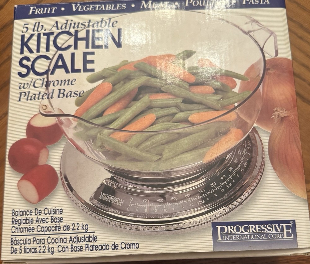 Progressive International KT-2011 Adjustable Mechanical Kitchen Scale Bowl