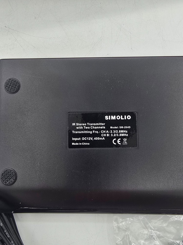 SIMOLIO Dual Channels IR Transmitter with Optical in, Wireless Sensor