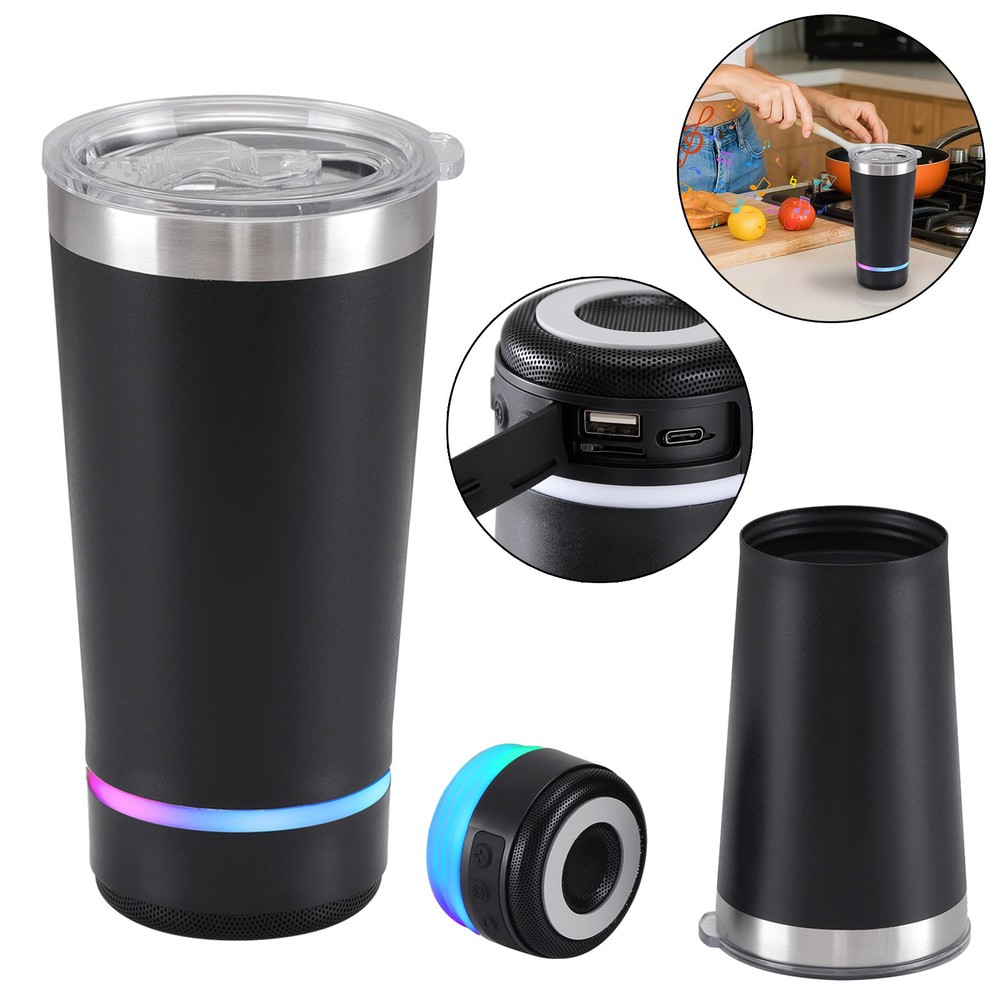 Bluetooth Wireless Portable Mini Detachable Water Cup Base Speaker USB/TF/FM/TWS