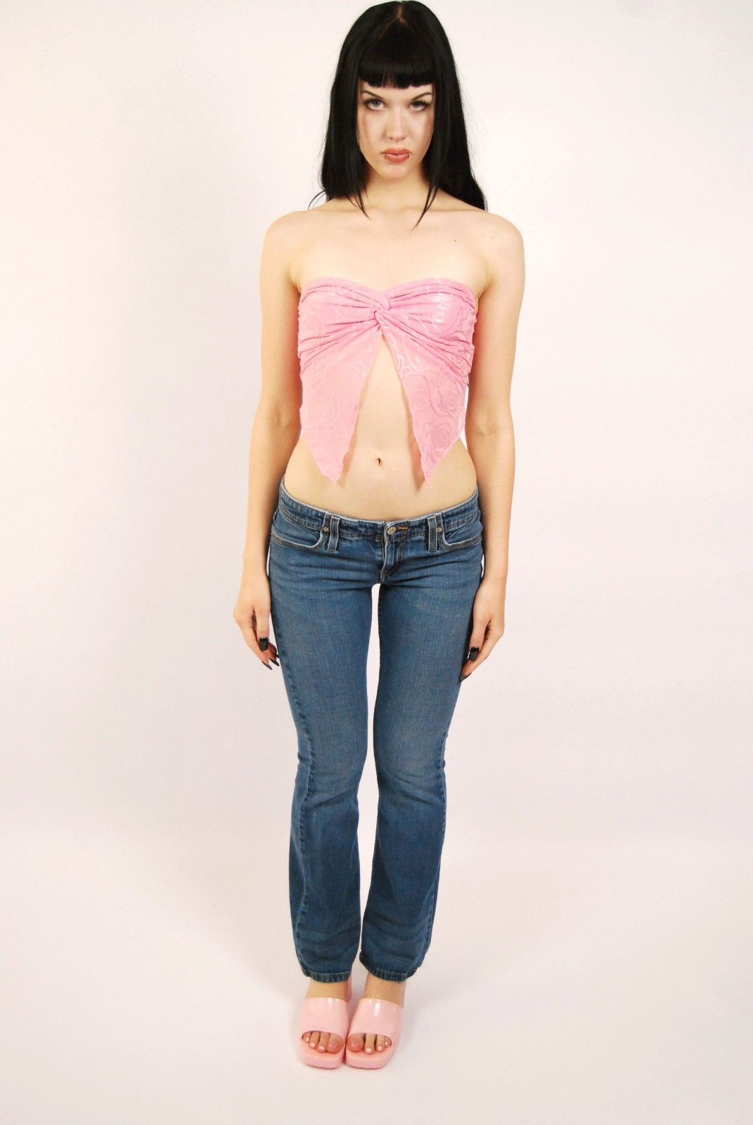 Y2K Levis Bootcut Jeans (7) medium blue denim vintage womens low rise cute flare