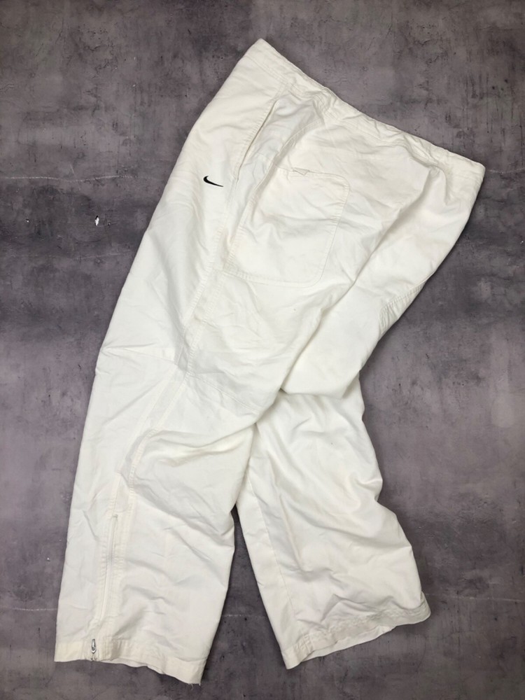 vintage nike white pant Mini logo