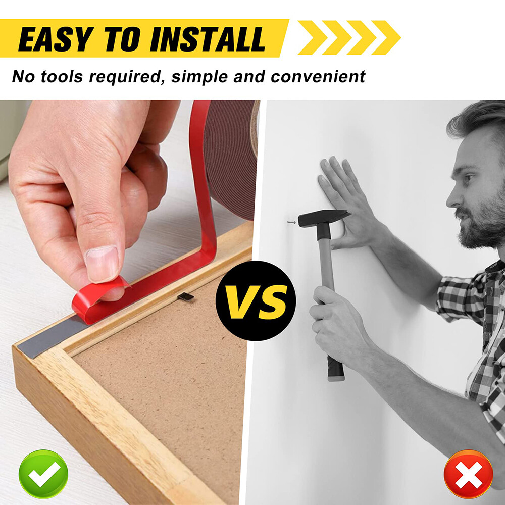 Double Sided Tape Heavy Duty Pads Strong Sticky Tape Black Roll 5952 1.1mm Thick