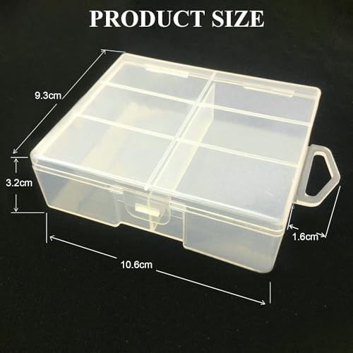 24 x AA Battery Storage Case Holder Organizer Box Transparent